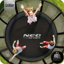 6ft garden trampoline with net, great for outdoor activities