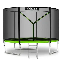 Neo-Sport Garden Trampoline 6ft/183cm with External Net and Ladder