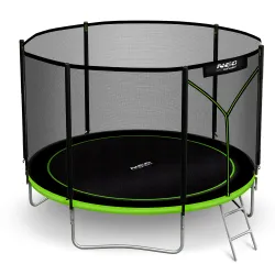Blue 6ft garden trampoline with safety net