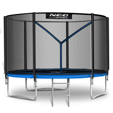 Neo-Sport Garden Trampoline 10ft with Safety Net and Ladder