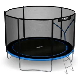 Green 10ft garden trampoline, perfect for outdoor fun and exercise