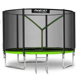 Green 10ft garden trampoline, great for outdoor play and family fun