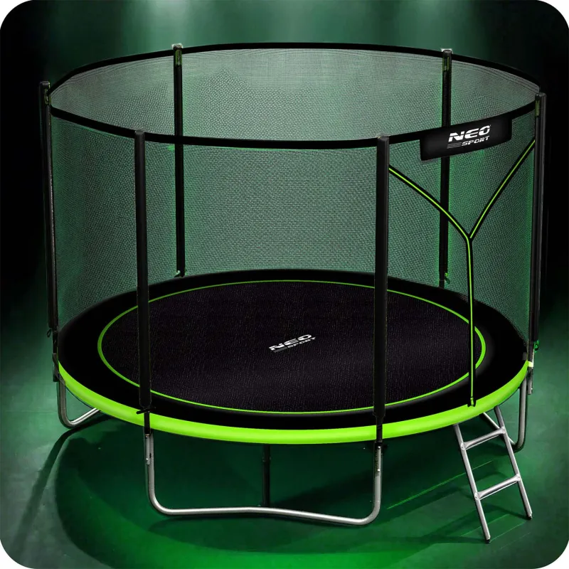 10ft garden trampoline with safety certification, perfect for kids and adults