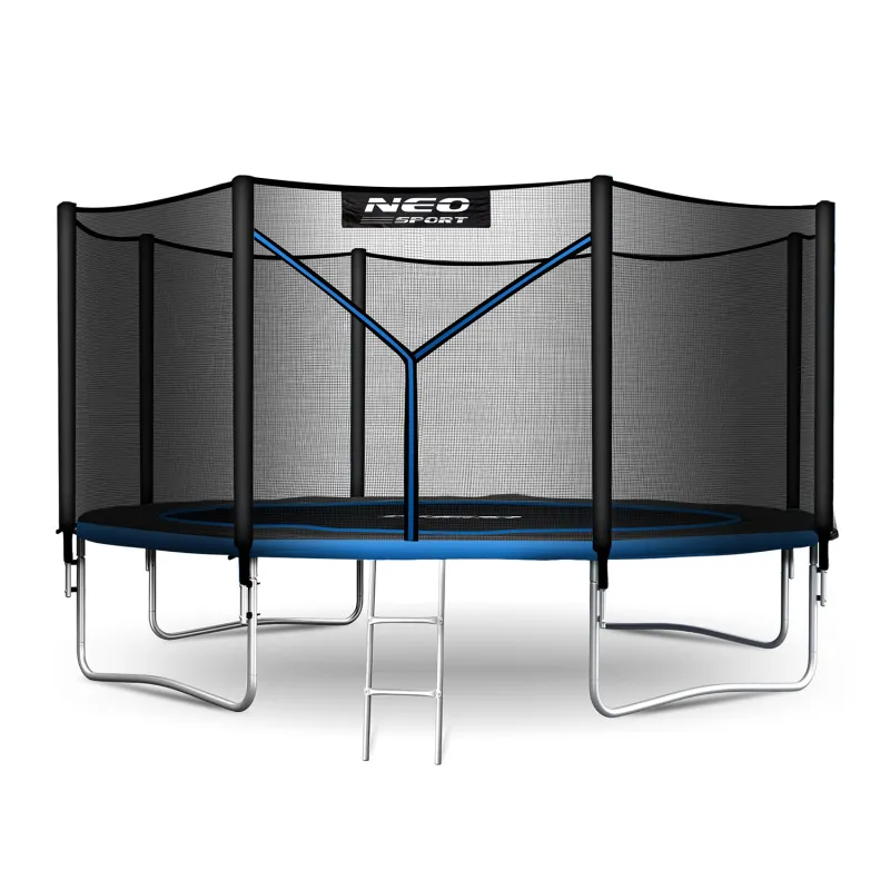 Green 12ft garden trampoline, great for outdoor play and exercise
