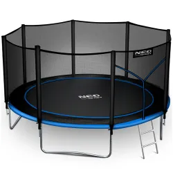 13ft green trampoline, great for gardens and children's outdoor play
