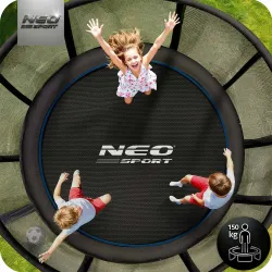 13ft trampoline made of strong steel, ensuring safety while jumping