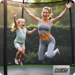 8ft garden trampoline, ideal for summer parties and gatherings with friends