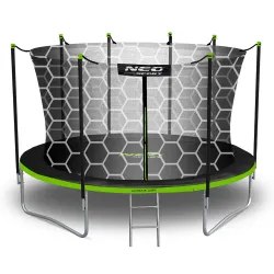 Modern 14ft garden trampoline, great for outdoor play and exercise