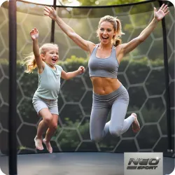14ft garden trampoline, great for family activities and garden fun