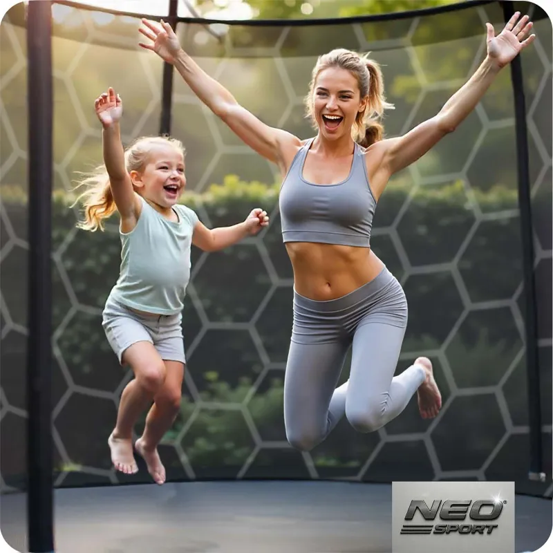 14ft garden trampoline, great for family activities and garden fun