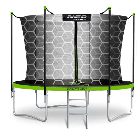Garden trampoline 6ft with safety net and ladder Neo-Sport
