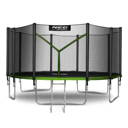 Neo-Sport Garden Trampoline 15ft/465cm with External Net and Ladder