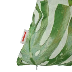 Lime outdoor rectangular cushion, perfect for garden seating