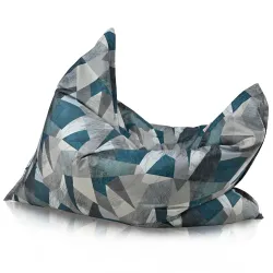 Beige outdoor bean bag pillow, waterproof for adults
