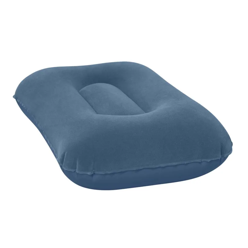 Soft velvet inflatable pillow 42 x 26 cm, comfortable for garden use