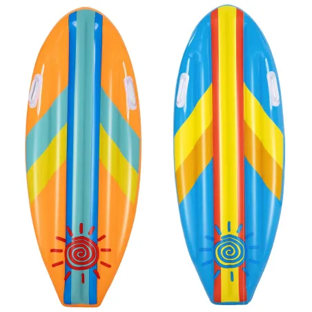 Inflatable swimming board 114 x 46 cm in orange, perfect inflatable toy for summer fun