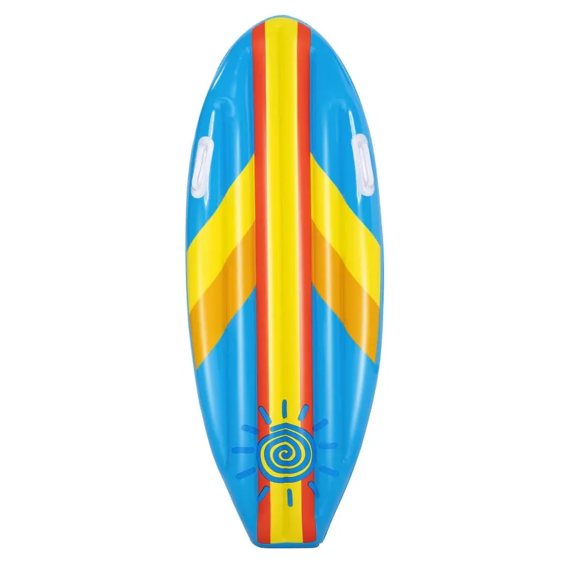 Bright orange inflatable swimming board 114 x 46 cm, ideal for water play