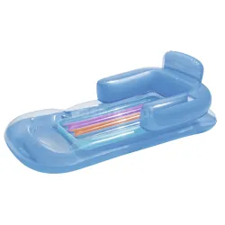 Inflatable mattress with blue cover, Bestway 43028 161 x 84 cm