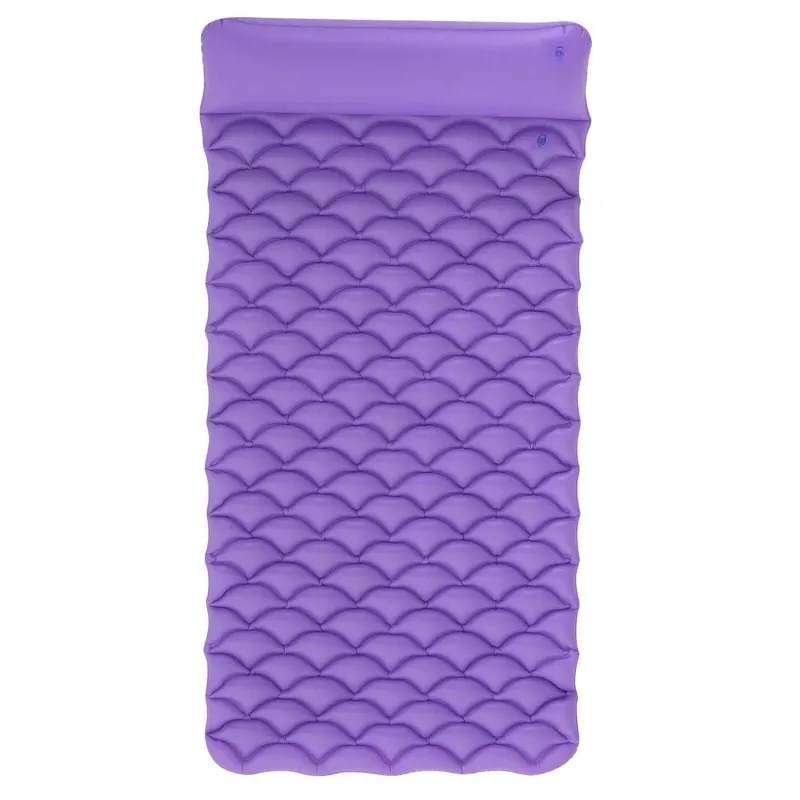 Blue Float n Roll beach mattress, perfect for summer days
