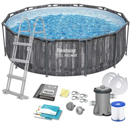 10-in-1 frame pool 366 x 100 cm, perfect for outdoor fun, durable PVC material