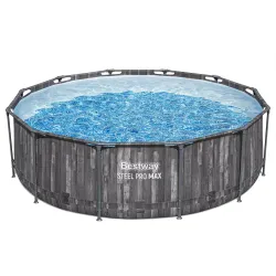 Blue frame pool 366 x 100 cm, perfect for relaxing in the garden