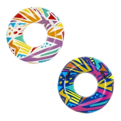 White swimming ring 107cm Bestway 36228, perfect for summer water fun