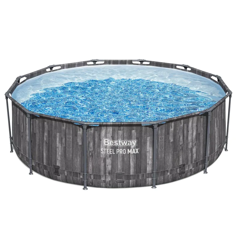 Garden with 366 x 100 cm frame pool, great for summer days