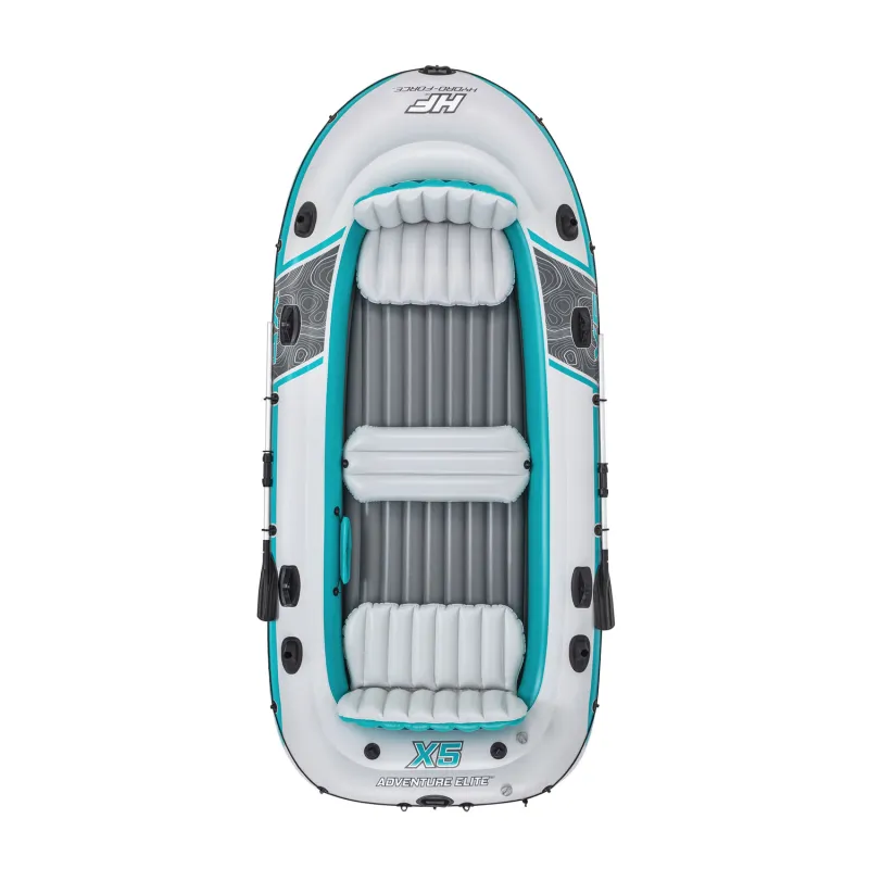 Family-friendly inflatable boat, perfect for summer outings