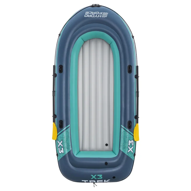 Trek X3, colorful inflatable boat for family fun on the water