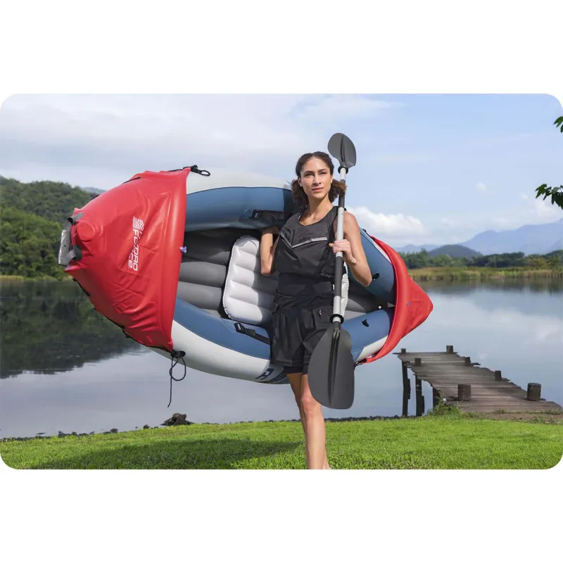 Rapid X1 inflatable kayak, made from durable PVC material