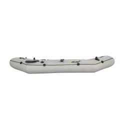 Inflatable boat with comfortable seating, perfect for relaxing on the water