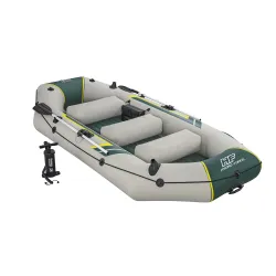 Perfect inflatable boat for family outings on the water, suitable for all ages