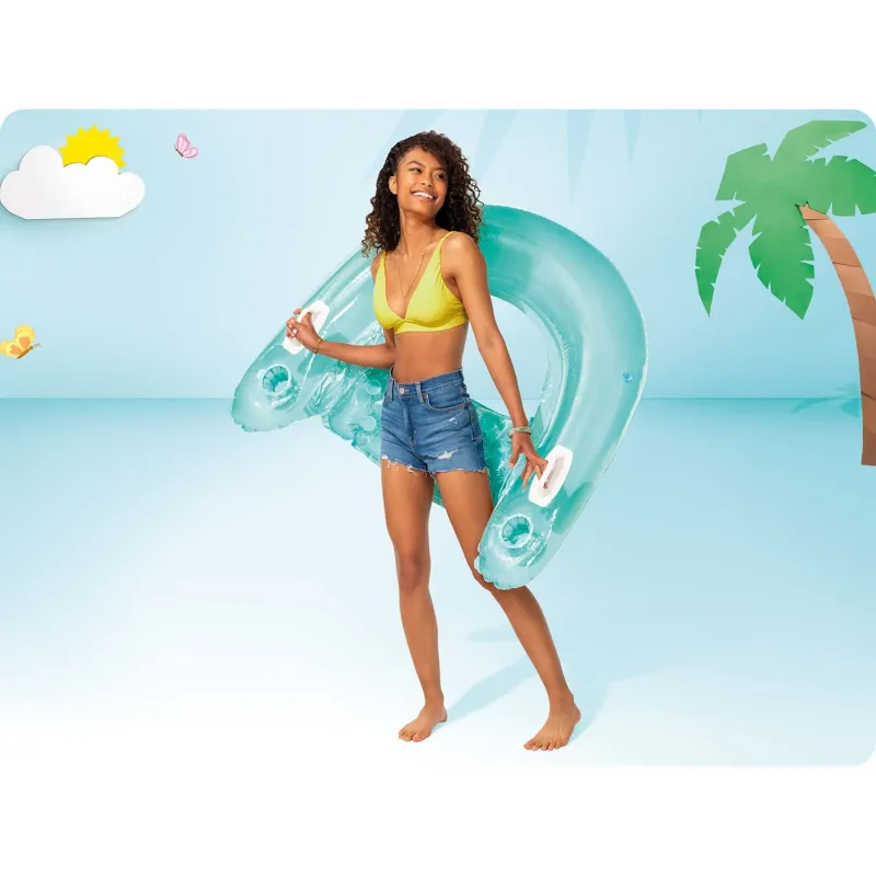 INTEX 58859 swimming chair, perfect for garden or pool, 147 x 99 cm