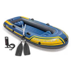 INTEX 68370 Challenger 3 inflatable boat 295 x 137 x 43 cm for water adventures
