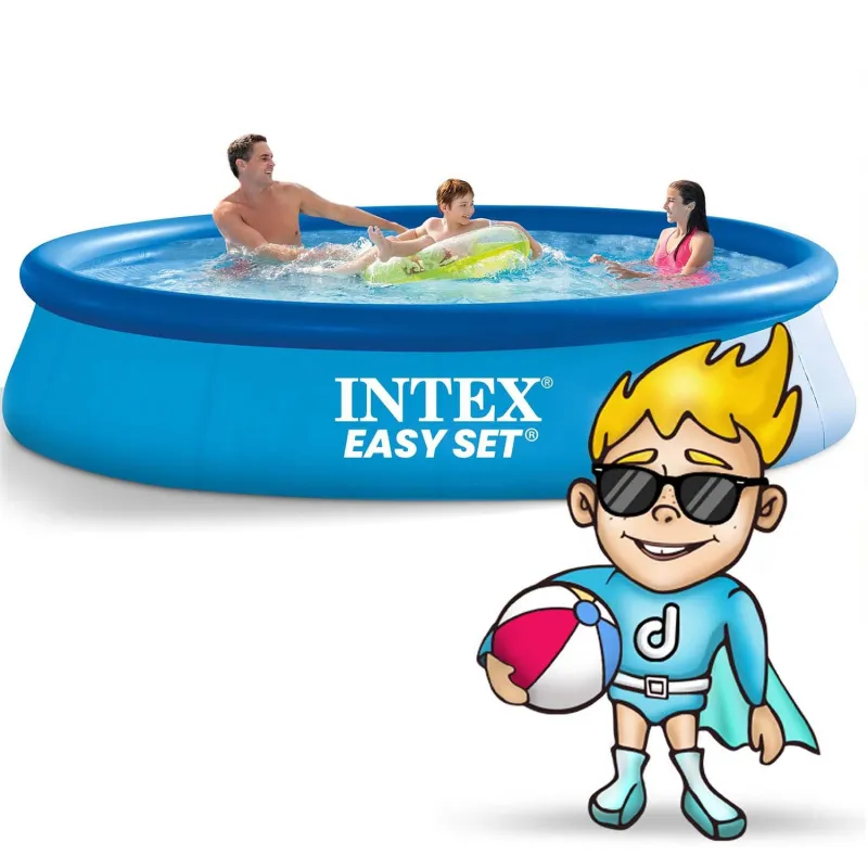 Inflatable pool measuring 366 cm, great for outdoor summer activities