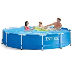 INTEX 28210 frame pool, blue color, perfect for summer fun