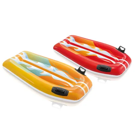 Inflatable swimming board 112 x 62 cm INTEX 58165 in orange, water float