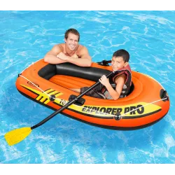 Mocca Explorer PRO 100 inflatable boat, great for relaxing on the water in your garden