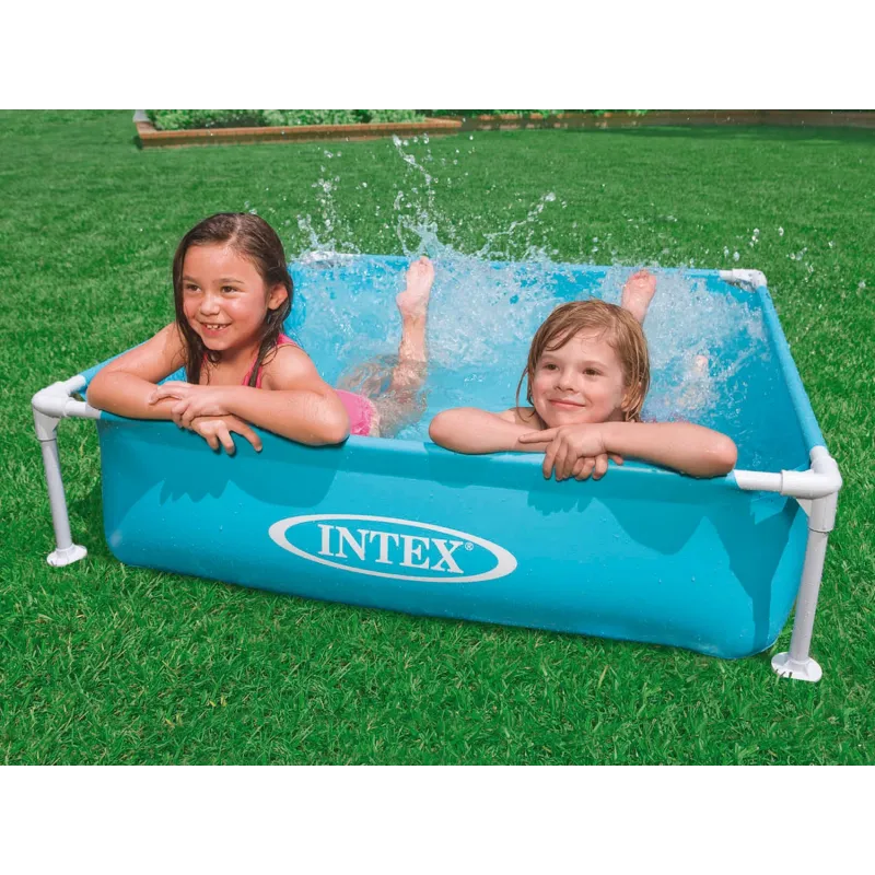 Colourful children's frame pool, perfect for garden use during summer