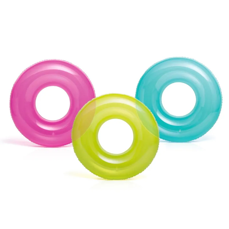 Blue swimming ring for children with a diameter of 76 cm made of durable PVC