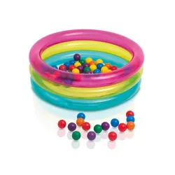 Inflatable ball pit 86 x 25 cm, perfect for kids, safe and colorful