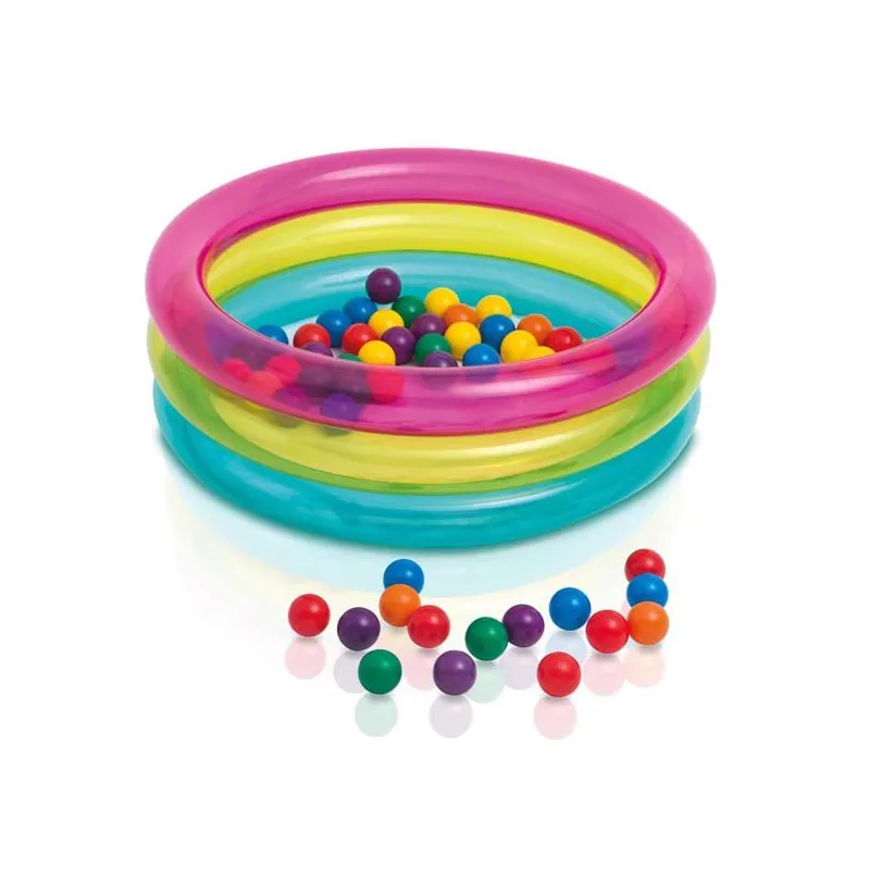Inflatable ball pit 86 x 25 cm, perfect for kids, safe and colorful