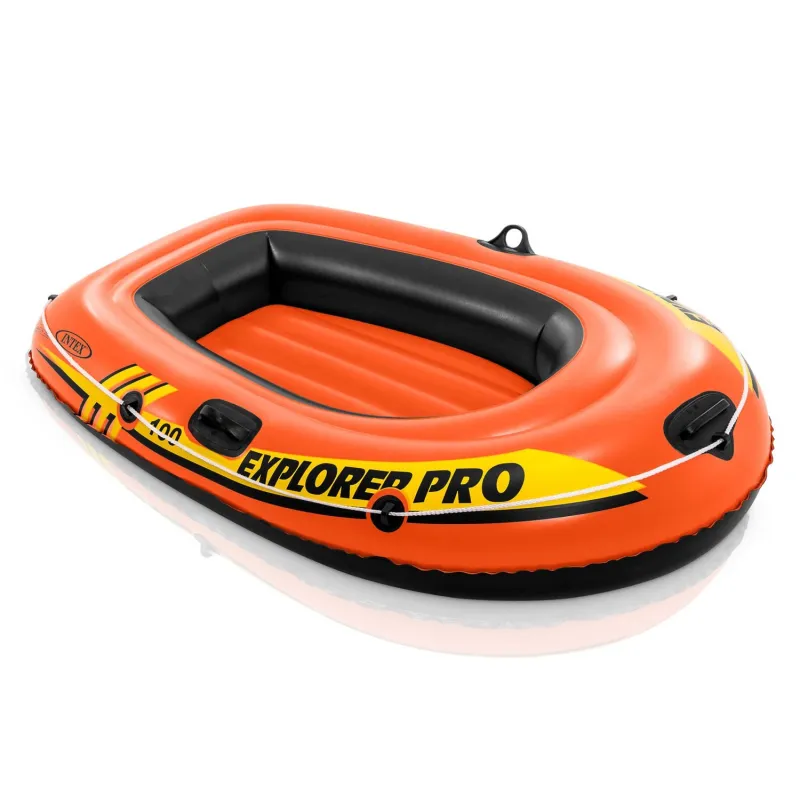 INTEX 58355 Explorer Pro 100 3-in-1, blue inflatable boat for outdoor fun