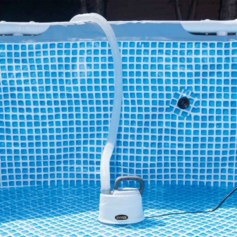 INTEX 28606 pump, reliable device for draining water from pools