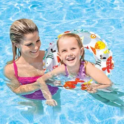 Soft 51 cm swim ring, comfortable and safe for kids in the water