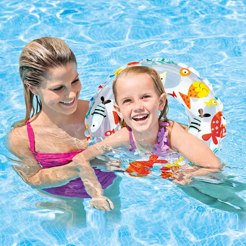 Soft 51 cm swim ring, comfortable and safe for kids in the water