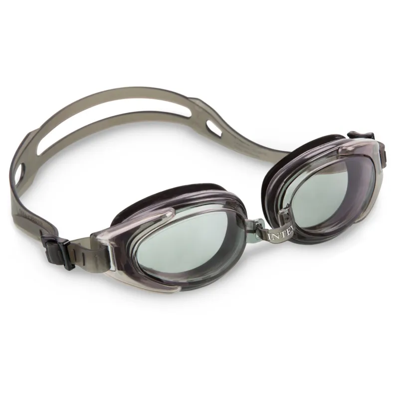 White INTEX 55685 swimming goggles, ideal for pool use and water sports