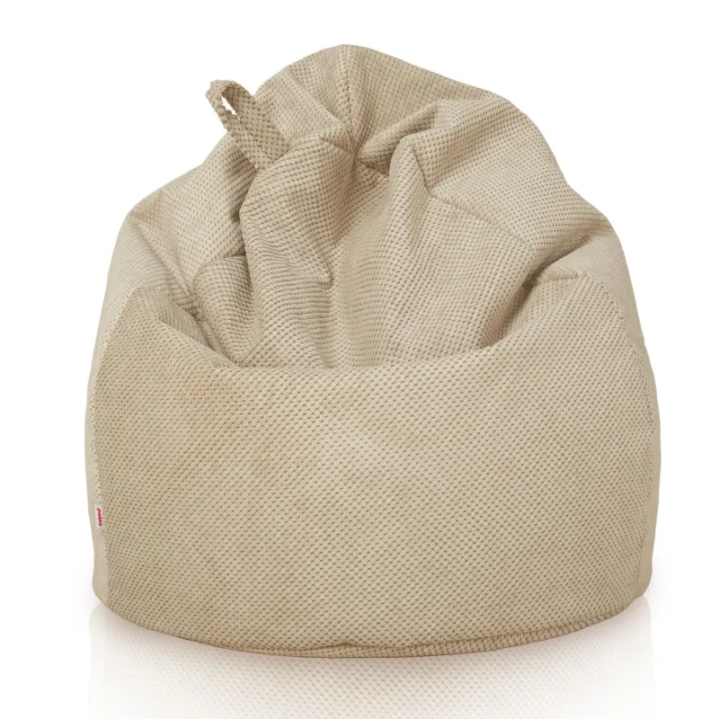 Kids Bean Bag Chair L - Dot Textured Velvet – view 3
