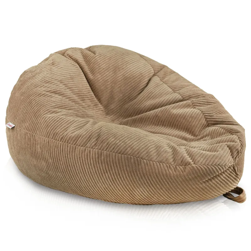 Large corduroy bean bag for teens and adults