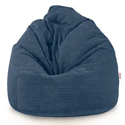 Large corduroy bean bag for teens and adults